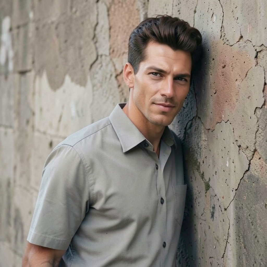 Leaning Against Wall Photo Style