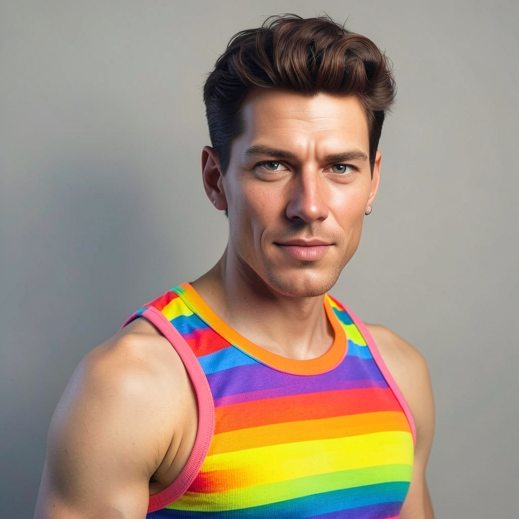 Rainbow Tank Top Photo Style