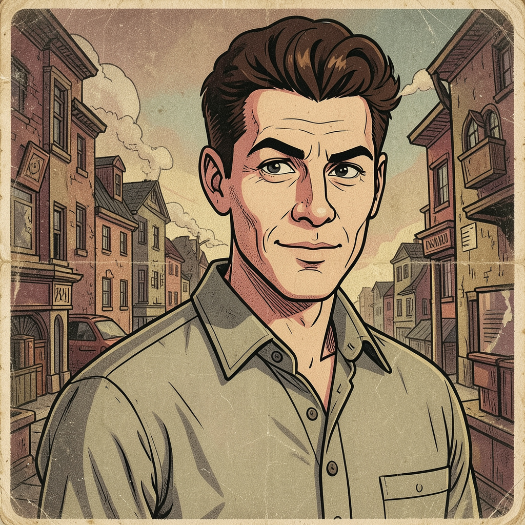 Retro 1960s Mystery Cartoon Photo Style