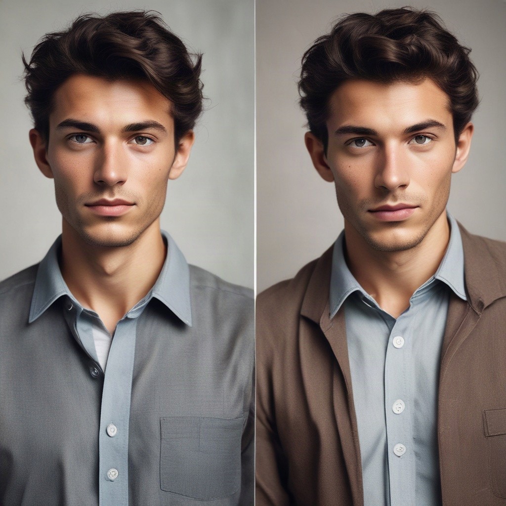 Before and After a 75-Year Time Skip Photo Style