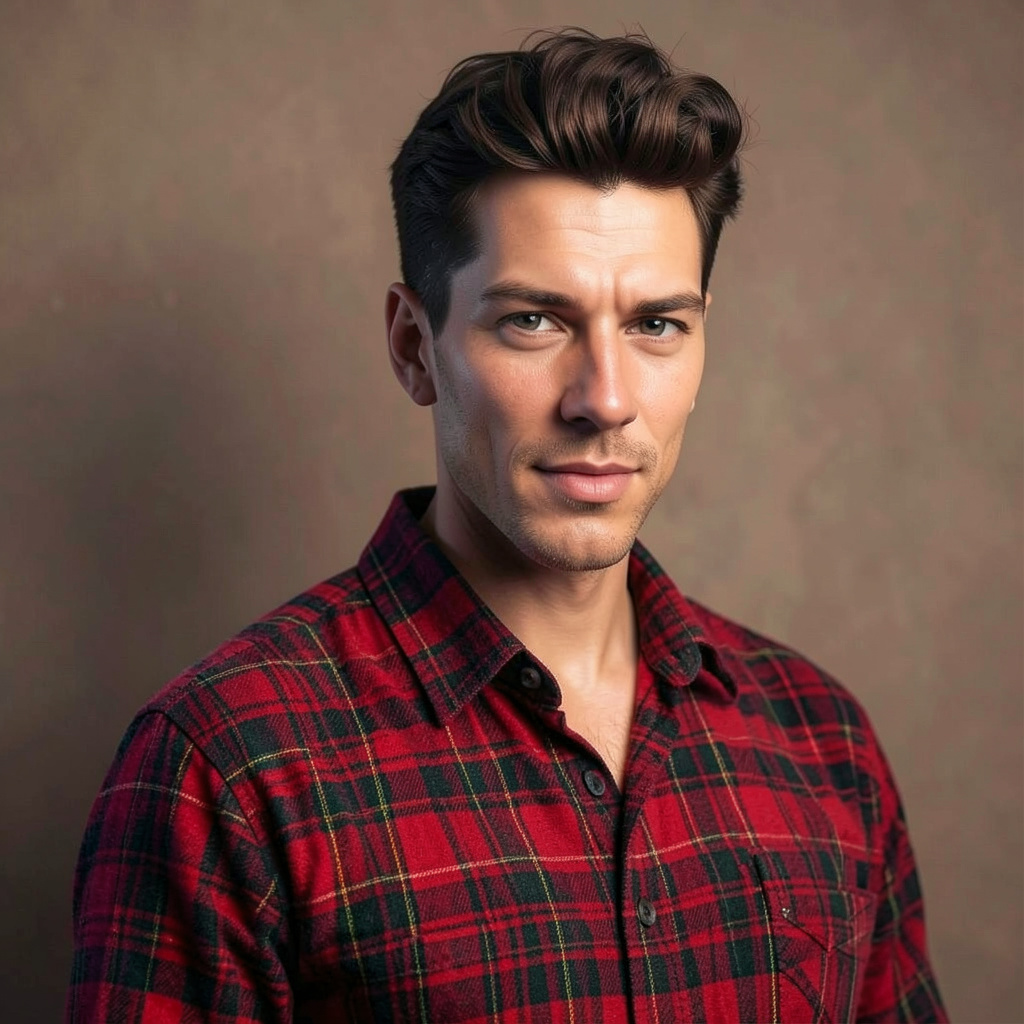 Christmas Tartan Plaid Photo Style