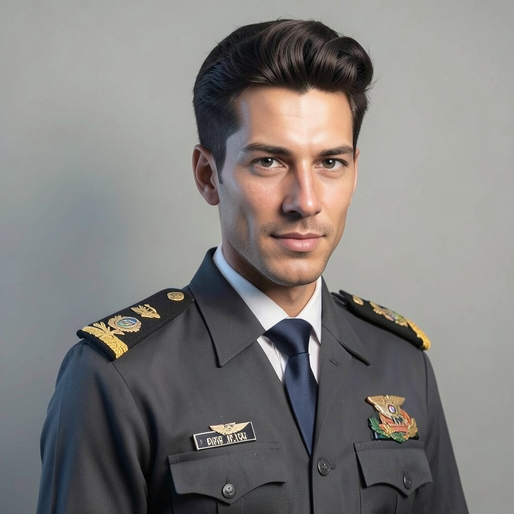 Latex Officer Uniform Photo Style