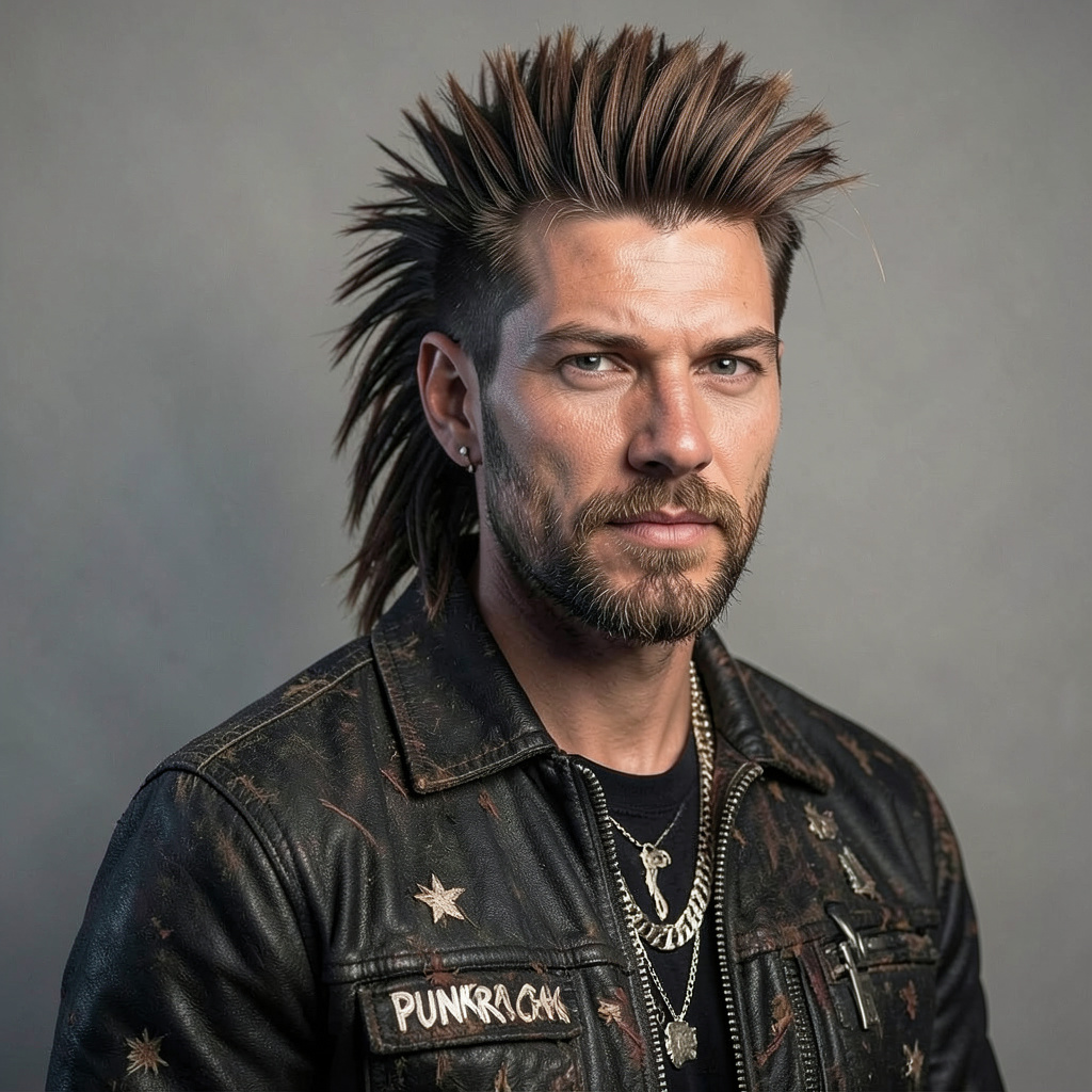 Punk Rock Mohawk Photo Style