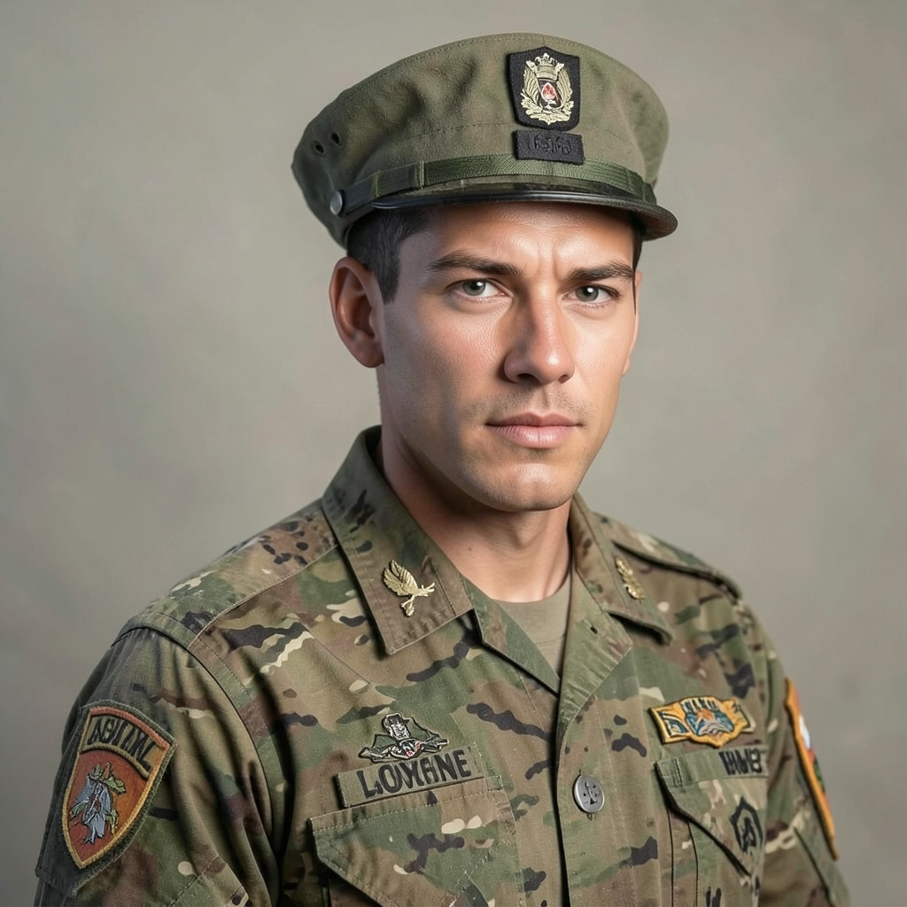 Young USMC Officer Photo Style