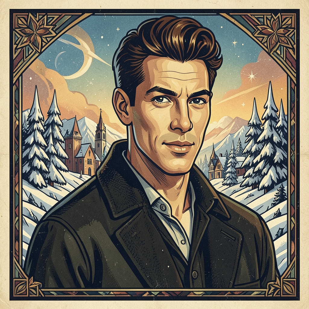 Art Deco Winter Theme Photo Style