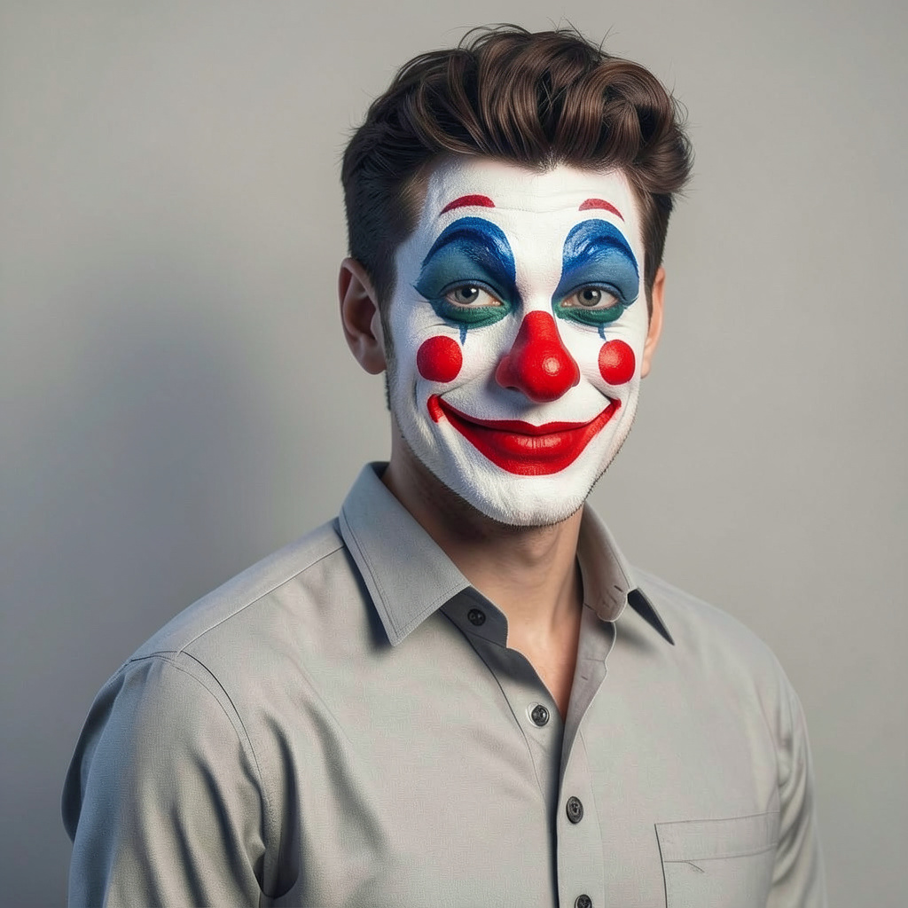 Clown Face Photo Style