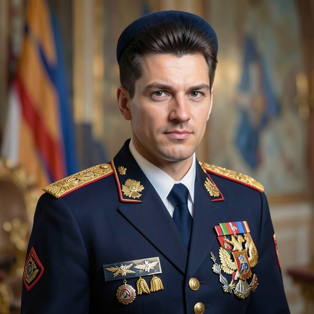 В парадной форме капитана министерства обороны России Photo Style