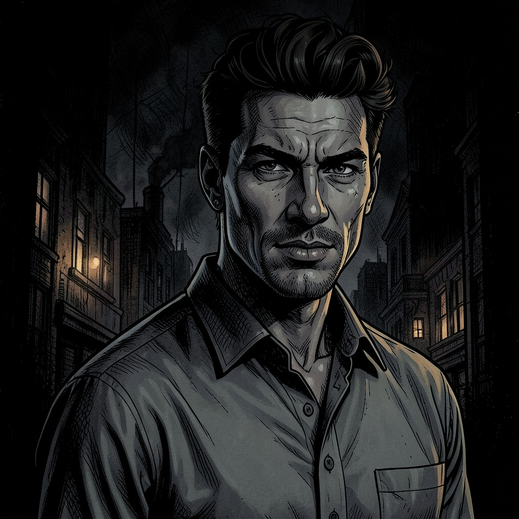 Graphic Novel Drawing, Dark and Brooding Photo Style