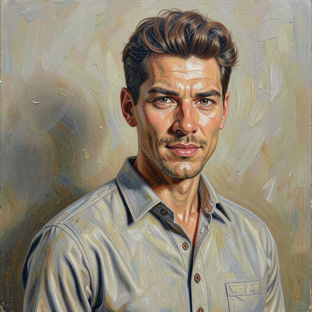 Oil Painting, Detailed, Small Brush Strokes Photo Style