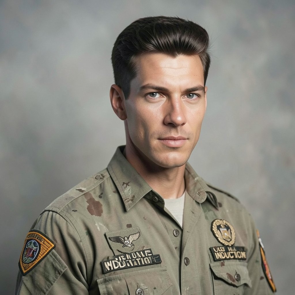 US Marine Corps Induction Photo Photo Style