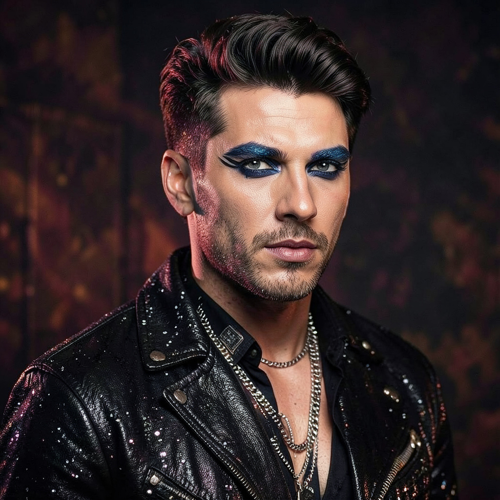 Glamorous Rock Star Makeup Photo Style