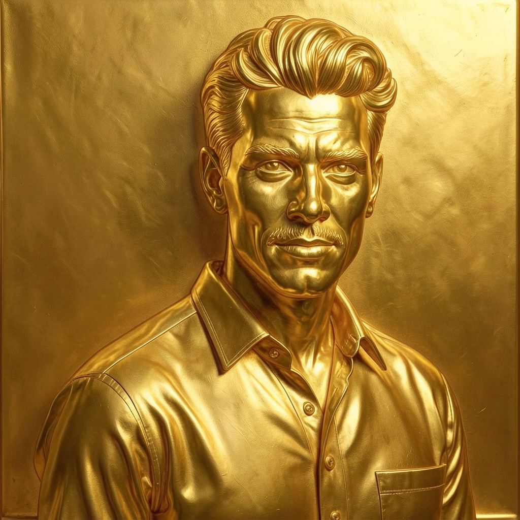Gold Bas Relief Photo Style