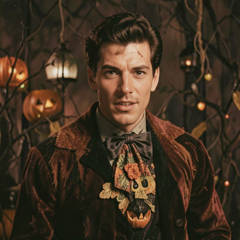 In a Halloween Costume 1966 Photo Style