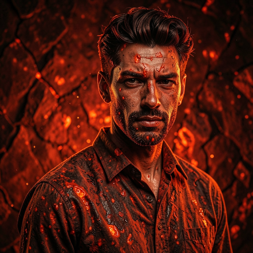 Molten Steel Photo Style